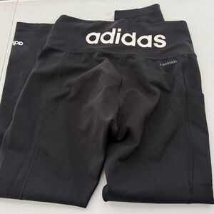 adidas Black Aeroready Leggings with Logo